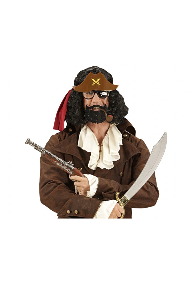 Ethab Ti̇caret Kahve Şapkalı Pi̇polu Jack Sparrow Gözlüğü