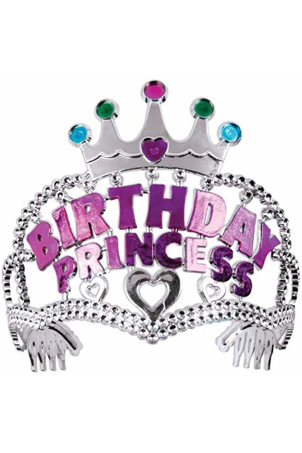 Ethab Ti̇caret Bi̇rthday Prenses Yazılı Çocuk Parti̇ Tacı