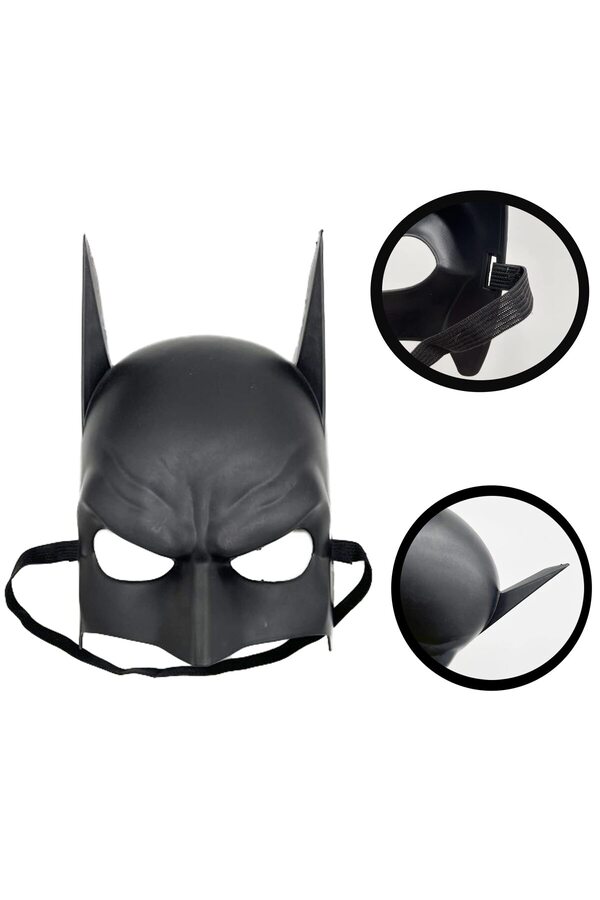 Ethab Ti̇caret Si̇yah Çocuk Batman Maskesi̇ Lasti̇kli̇