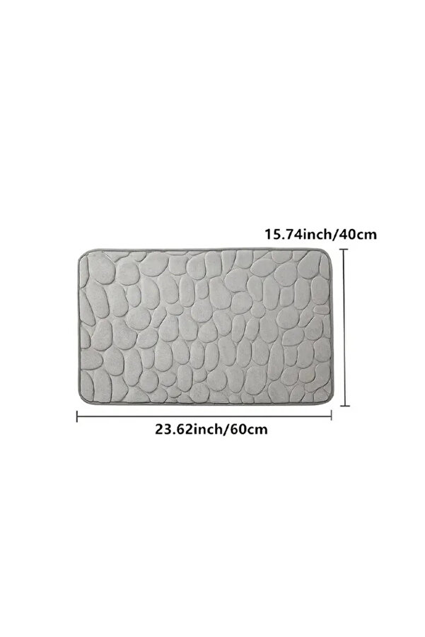 Ethab Ticaret Glbl-Tstil4136 Memory Kaydırmaz Banyo Paspası Pembe