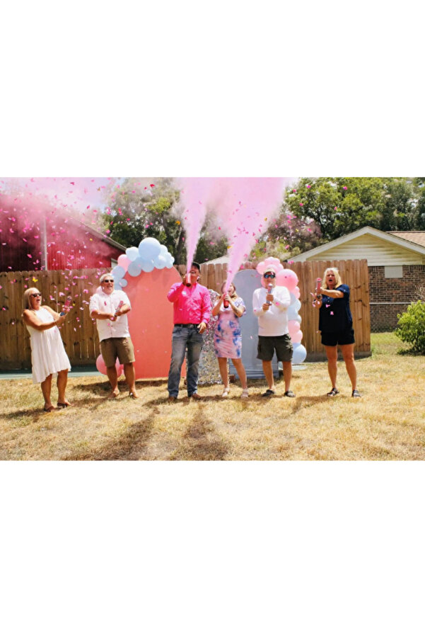 Ethab Ti̇caret Ci̇nsi̇yet Tüpü - Gender Reveal Parti̇si̇ Tüpü Pembe Renk