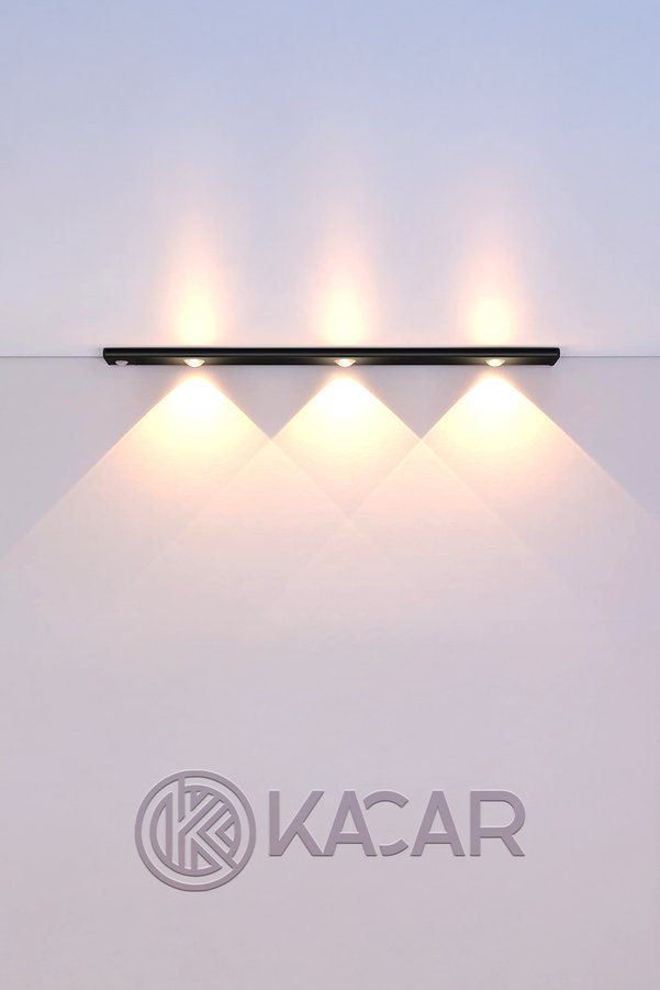 Kacar Slim Şarjlı Sensörlü Dolap Tezgah Altı Led Armatür 60 cm