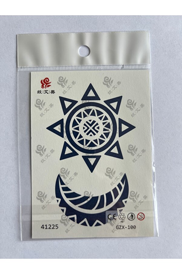 Ai̇rbrush Tattoo Kanat Göz 3 Hafta Kalıcı 4 Adet Mi̇ni̇mal Yarı Kalıcı Dövme Seti̇