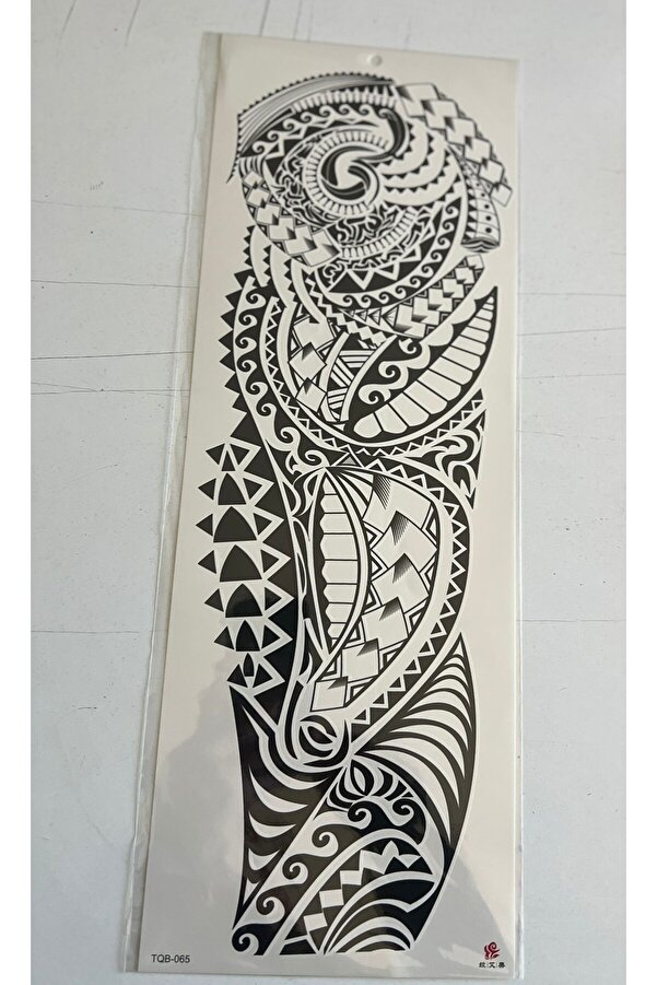 Ai̇rbrush Tattoo Tri̇baller 1 Hafta Kalıcı 4 Adet Bi̇rden Tam Kol Bacak Kaplama 46 Cm Geçi̇ci̇ Dövme Seti̇