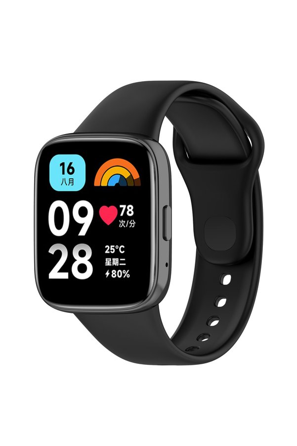 İncisoft Xiaomi Redmi Watch 3 Active Uyumlu Kordon Spor Şık Tasarım Yumuşak Jel Silikon Kayış