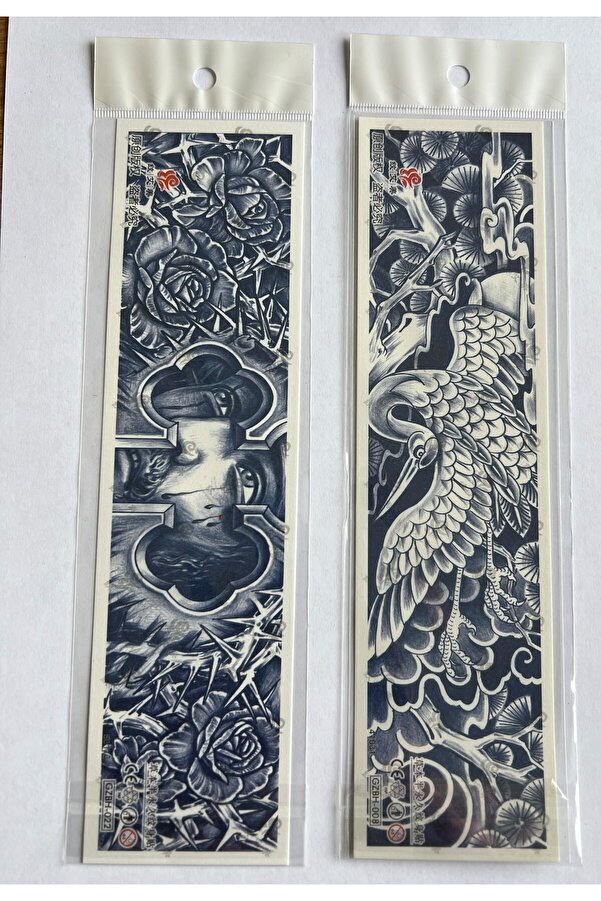 Ai̇rbrush Tattoo Kuş Gül 3 Hafta Kalıcı 2 Adet Kol Bacak İçi̇n Şeri̇t Geçi̇ci̇ Dövme Seti̇