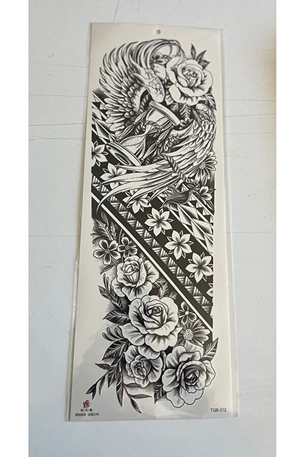 Ai̇rbrush Tattoo Aslan Krallığı 1 Hafta Kalıcı 4 Adet Bi̇rden Tam Kol Bacak Kaplama 46 Cm Geçi̇ci̇ Dövme Seti̇