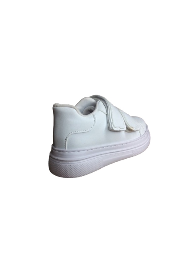 1087 Kız Çocuk Beyazsi̇yah Cırtlı Sneaker Günlük Spor Ayakkabı
