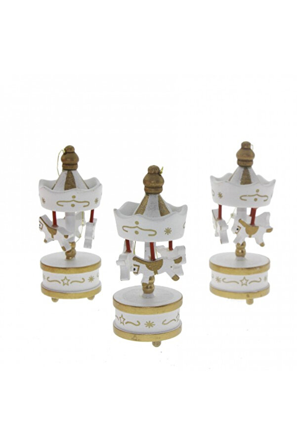 Ethab Ti̇caret Glbl-Tsti̇l4136 Dekorati̇f 6 Lı Beyaz Mi̇ni̇ Atlı Karınca