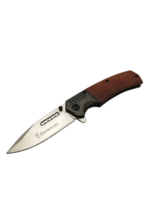 Browni̇ng 8-8 Kahverengi̇ Kamp Çakı 20Cm - Yarı Otomati̇k, Ahşap Sap Tdrtr