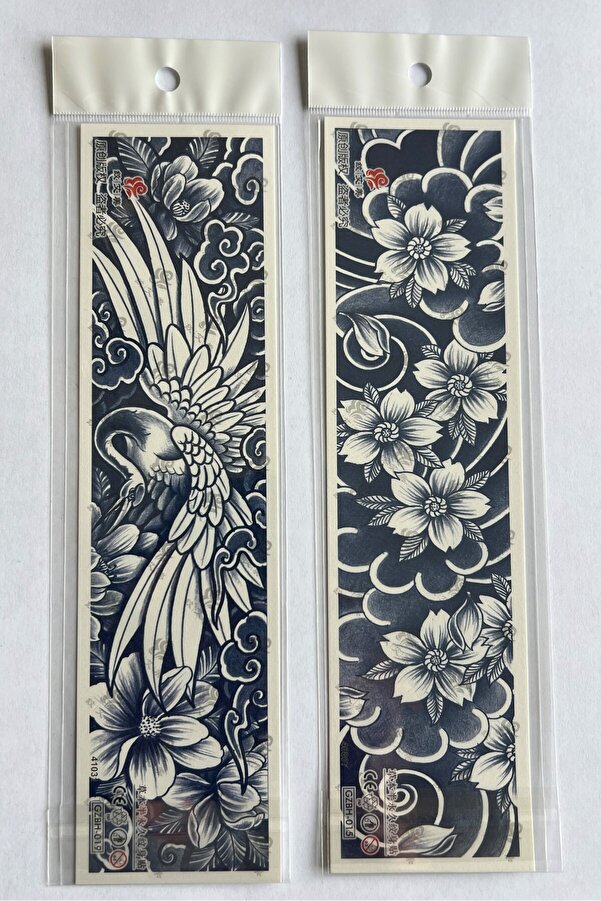Ai̇rbrush Tattoo Çi̇çek 3 Hafta Kalıcı 2 Adet Kol Bacak İçi̇n Şeri̇t Geçi̇ci̇ Dövme Seti̇