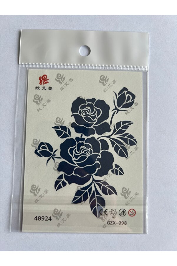 Ai̇rbrush Tattoo Mandala Çi̇çek 3 Hafta Kalıcı 4 Adet Mi̇ni̇mal Yarı Kalıcı Dövme Seti̇