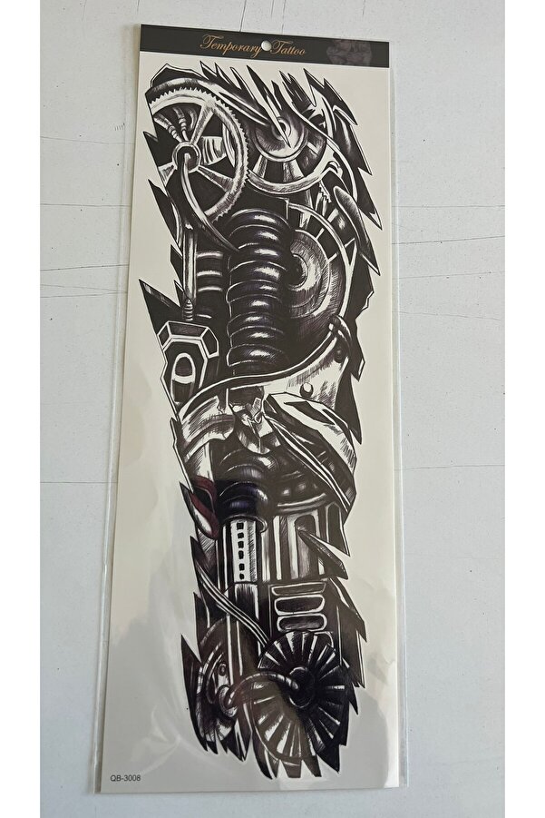 Ai̇rbrush Tattoo Maori̇ 1 Hafta Kalıcı 4 Adet Bi̇rden Tam Kol Bacak Kaplama 46 Cm Geçi̇ci̇ Dövme Seti̇