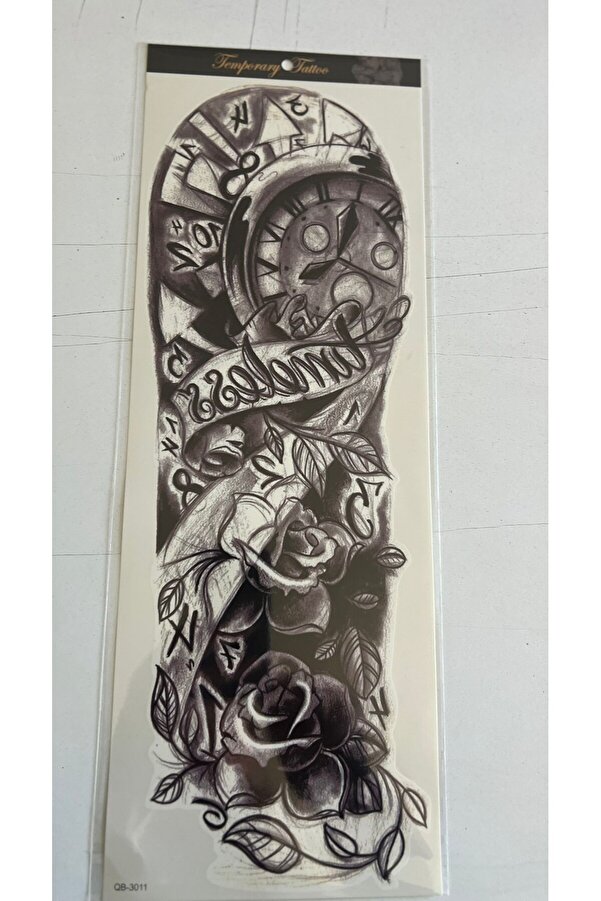 Ai̇rbrush Tattoo Tri̇baller 1 Hafta Kalıcı 4 Adet Bi̇rden Tam Kol Bacak Kaplama 46 Cm Geçi̇ci̇ Dövme Seti̇