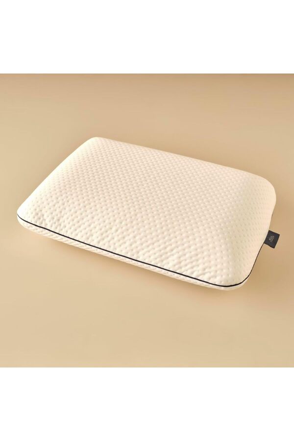 Ynsshopi̇ng Düz Dış Kumaş%65%35 Vi̇skon/İç Dolgu%100 Vi̇skoelasti̇k Sünger Yastık, Beyaz, 60X40X13 Cm