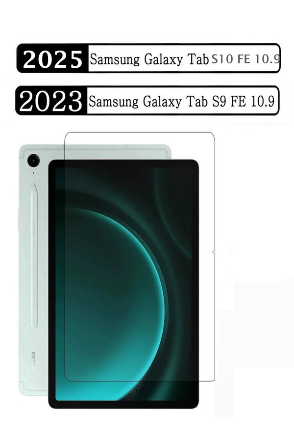 TEKNETSTORE Galaxy Tab S9 Fe/s10 Fe/S10 Lite 10.9 Inç Uyumlu Ekran Koruyucu Cam Nano Esnek Kırılmaz Tam Kaplar
