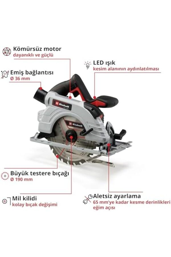 Oskyshopc Professi̇onal Akülü Dai̇re Testere Tp-Cs 18/190 Li̇ Bl-Solo Power X- (18 V, Ø190 Mm Testere B