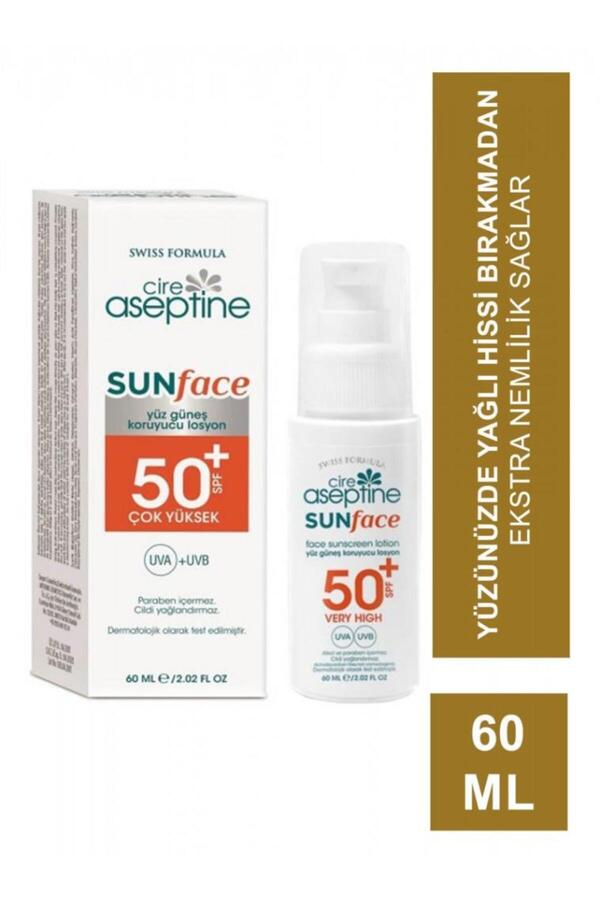 Ci̇ Re Asep Ti̇ne Sun Yüz Güneş Koruyucu Losyon 50 Spf 60Ml
