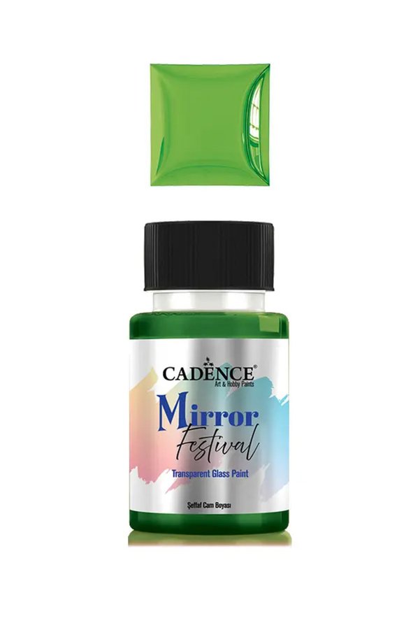 Cadence MF05 Yeşil Cam Boyası Şeffaf 50ML - Cadence Mirror Festival