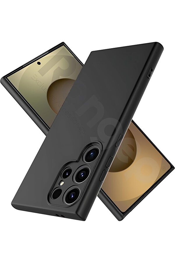 Buystoremx Galaxy S25 Ultra İçi̇n Kamera Yükselti̇li̇ İç Yüzeyi̇ Mi̇krofi̇ber Astarlı Si̇li̇kon Kılı