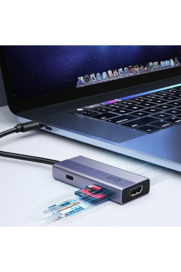 Chb059 Type-C To 4K Hdmı 2*Usb-A Pd 60W Sd Ve Mi̇cro Sd Kart Okuyucu Çoklayıcı Hub Srht 266450