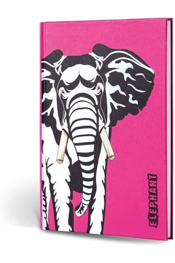 Snshop Color Hayvan Fi̇gürlü Dokulu Defter Çi̇zgi̇li̇ Fi̇l 467437