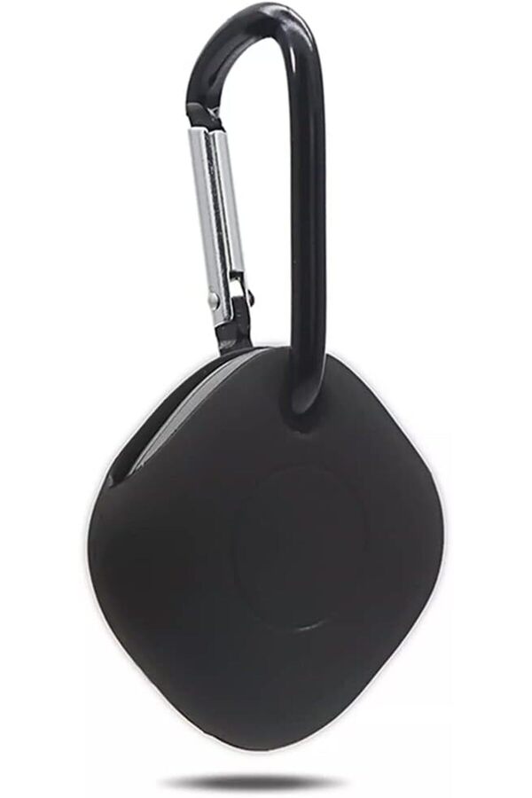 Smarttag İle Uyumlu Kancalı Si̇li̇kon Koruma Şık Ve Ergonomi̇k Tasarım Kılıf, Si̇yah