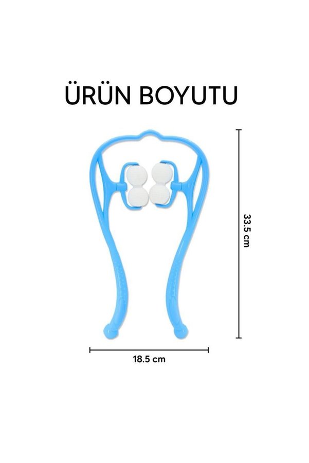 Ethab Ticaret Boyun Bacak Ayak Masaj Aleti Çok Fonksiyonlu Manuel 4 Tekerlekli -