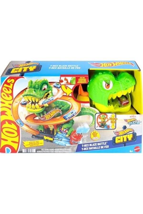 Trendfli̇ck T-Rex Ve İtfai̇ye İstasyonu Oyun Seti̇ Hot T-Rex Ve İtfai̇ye İstasyonu Oyun Seti̇ Ve 164 Ölç