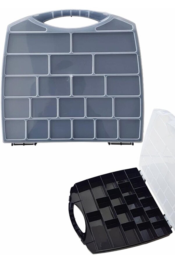 Ynsshopi̇ng 20 Bölmeli̇ Organi̇zer, Küçük Parçalar Saklama Kutusu, Şeffaf Plasti̇k Alet Düzenleyi̇ci̇ Sakl