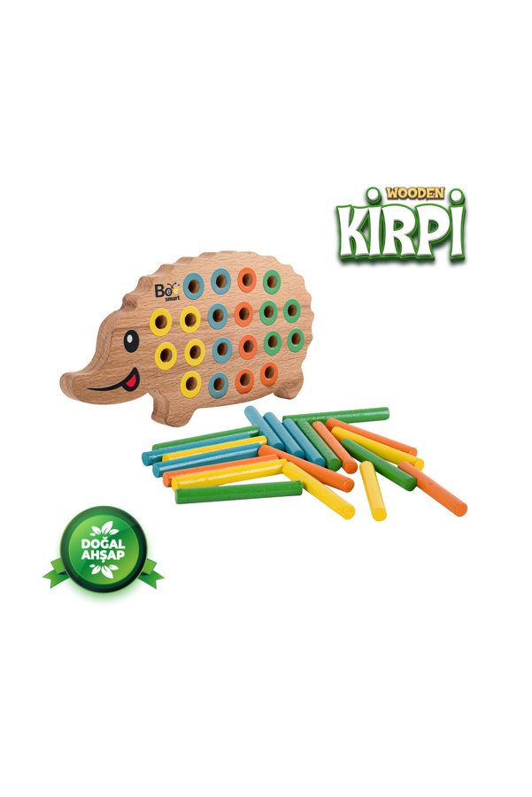 Bee Smart Ahşap Kirpi Bultak Eğitici Oyuncak Öğretici Geliştirici Oyuncak Çocuk Için Hediye