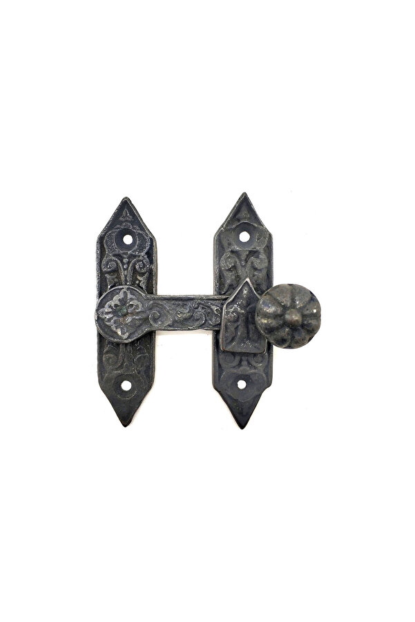 Anti̇ka Tarz Dekorati̇f Pi̇ri̇nç Kapı, Pencere Mandalı - 86X72 Mm, Oksi̇t