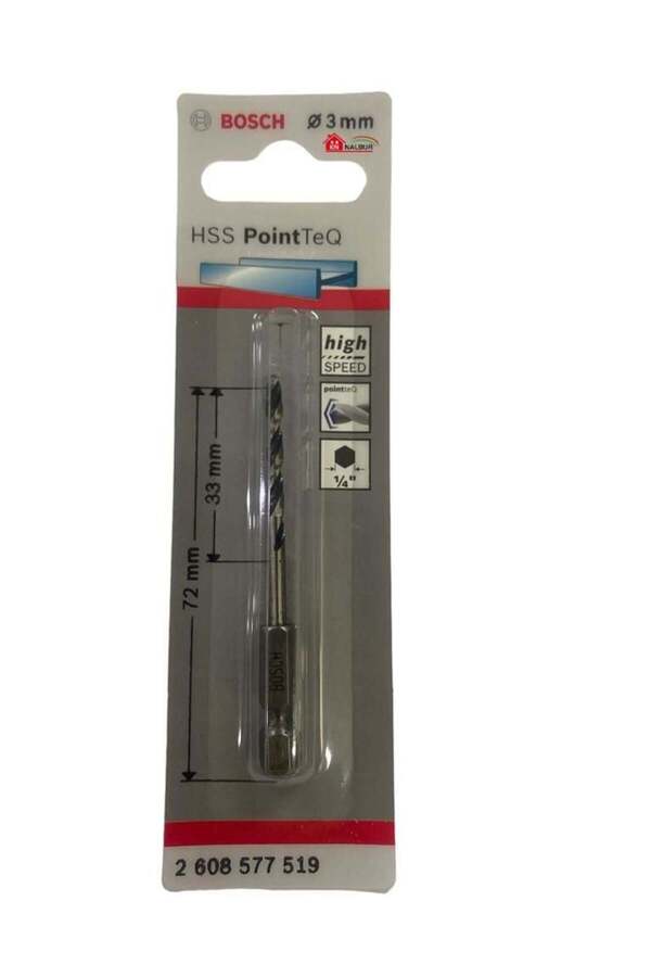 Bi̇lfold Poi̇ntteq Altıgen Şaftlı Hss Matkap Ucu 3 Mm