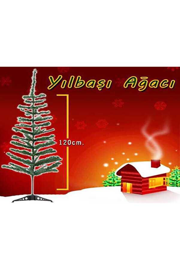 Yılbaşı Çam Ağacı Gür Dallar 120 Cm