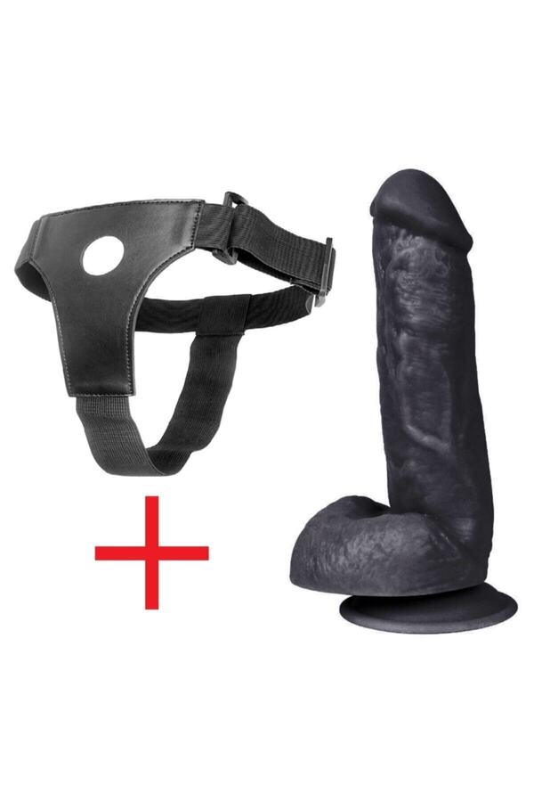 MeyraBest Kassadin Realistik Belden Bağlamalı Kemerli Penis 17 cm