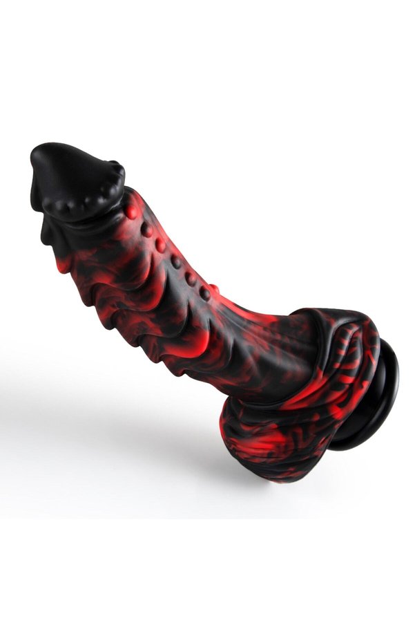 MeyraBest Mnster 23 Cm Red Black Realistik Dildo