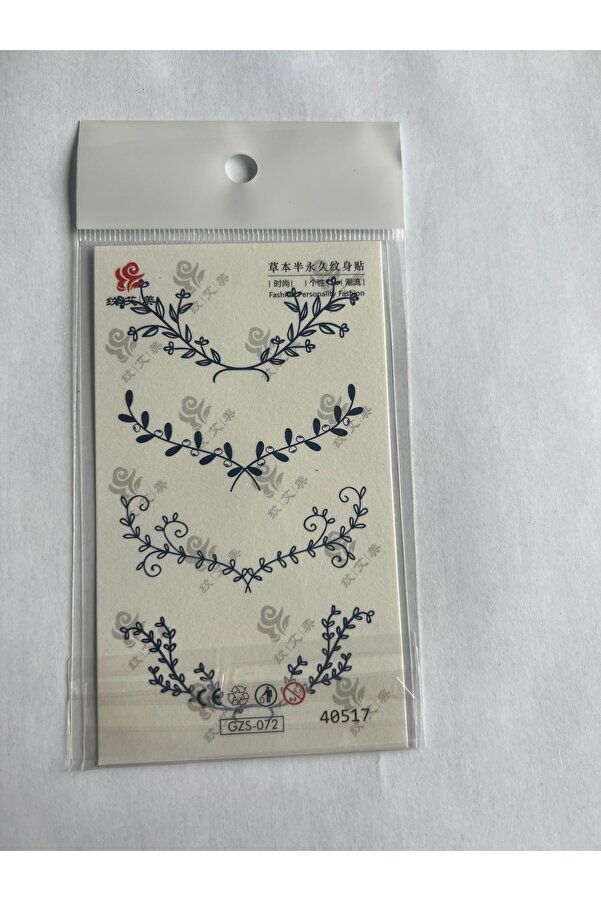 Ai̇rbrush Tattoo Parmak Desenleri̇ 4 Adet Mi̇ni̇mal 11X8 Cm 3 Hafta Kalıcı Yarı Kalıcı Geçi̇ci̇ Dövme