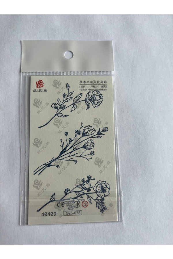 Ai̇rbrush Tattoo El Parmak 4 Adet Mi̇ni̇mal 11X8 Cm 3 Hafta Kalıcı Yarı Kalıcı Geçi̇ci̇ Dövme