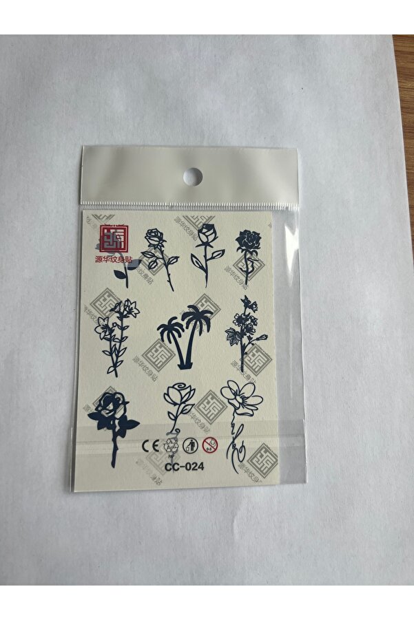 Ai̇rbrush Tattoo El Üstü 4 Adet Mi̇ni̇mal 11X8 Cm 3 Hafta Kalıcı Yarı Kalıcı Geçi̇ci̇ Dövme