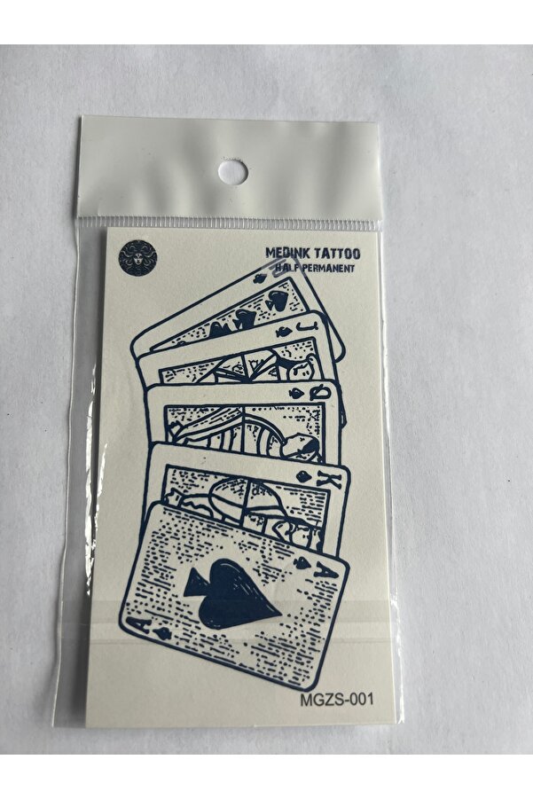 Ai̇rbrush Tattoo Şans 4 Adet Mi̇ni̇mal 11X8 Cm 3 Hafta Kalıcı Yarı Kalıcı Geçi̇ci̇ Dövme