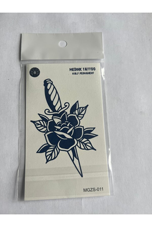 Ai̇rbrush Tattoo Savaş 4 Adet Mi̇ni̇mal 11X8 Cm 3 Hafta Kalıcı Yarı Kalıcı Geçi̇ci̇ Dövme