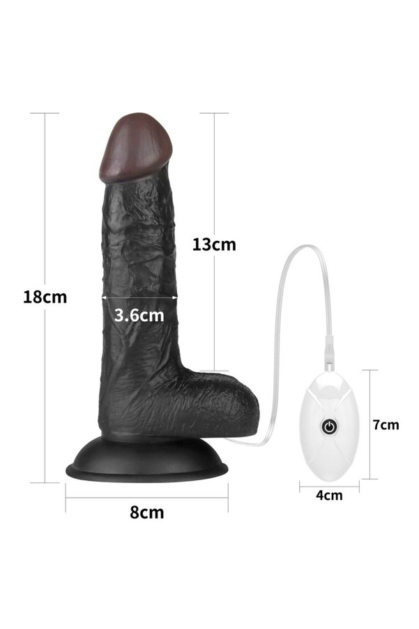 MeyraBest Ingen Easy Strap On 18 Cm Siyah Belden Bağlamalı Titreşimli Realistik Penis