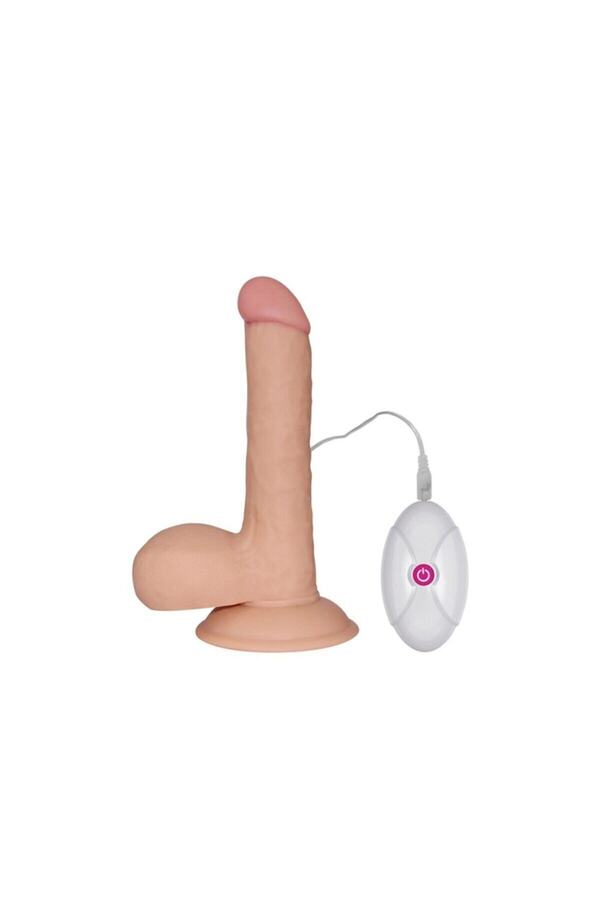 MeyraBest 10 Hız Ve 10 Farklı Titreşim Moduna Sahip Ultra Soft Güçlü Titreşimli 18 Cm Realistik Penis