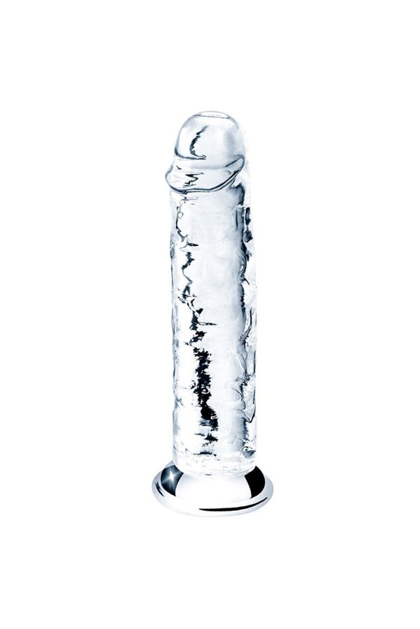 MeyraBest Esnek ve Bükülebilir 18 cm Şeffaf Görünümlü Anal ve Vajinal Kullanılabilir Jel Dildo