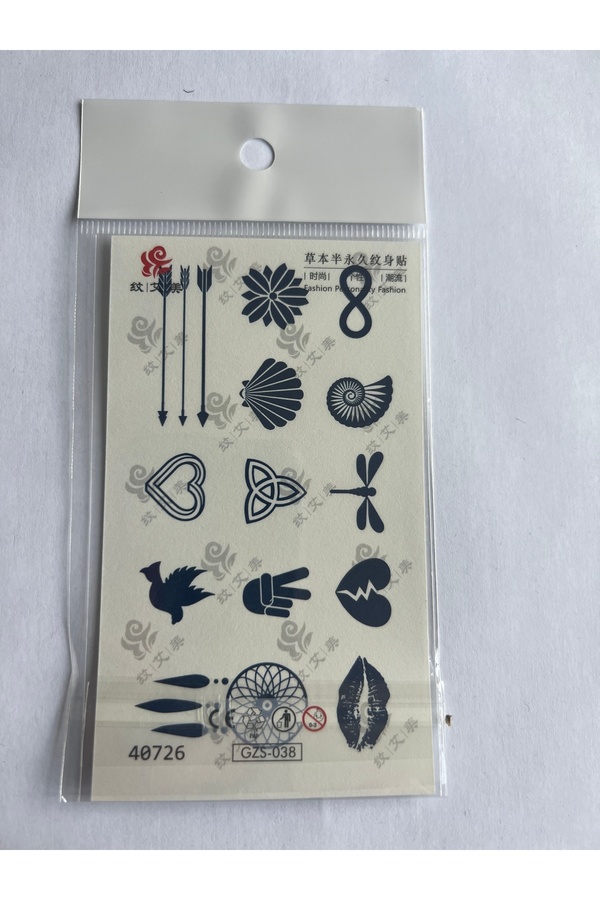 Ai̇rbrush Tattoo Parmak El 4 Adet Mi̇ni̇mal 11X8 Cm 3 Hafta Kalıcı Yarı Kalıcı Geçi̇ci̇ Dövme
