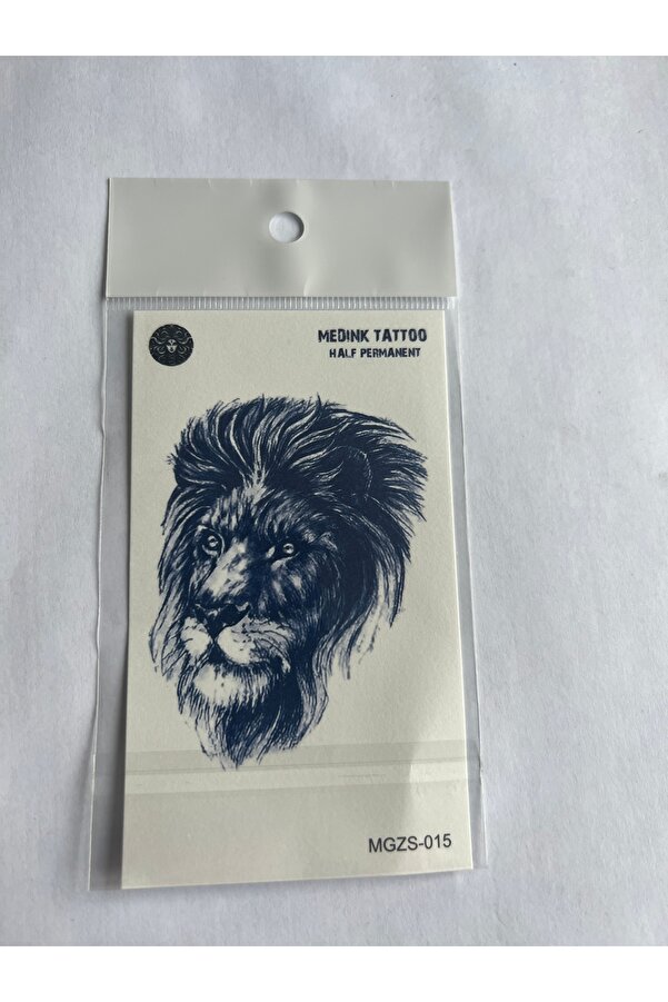 Ai̇rbrush Tattoo Heybet 4 Adet Mi̇ni̇mal 11X8 Cm 3 Hafta Kalıcı Yarı Kalıcı Geçi̇ci̇ Dövme