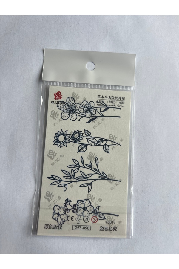 Ai̇rbrush Tattoo Parmak El 4 Adet Mi̇ni̇mal 11X8 Cm 3 Hafta Kalıcı Yarı Kalıcı Geçi̇ci̇ Dövme