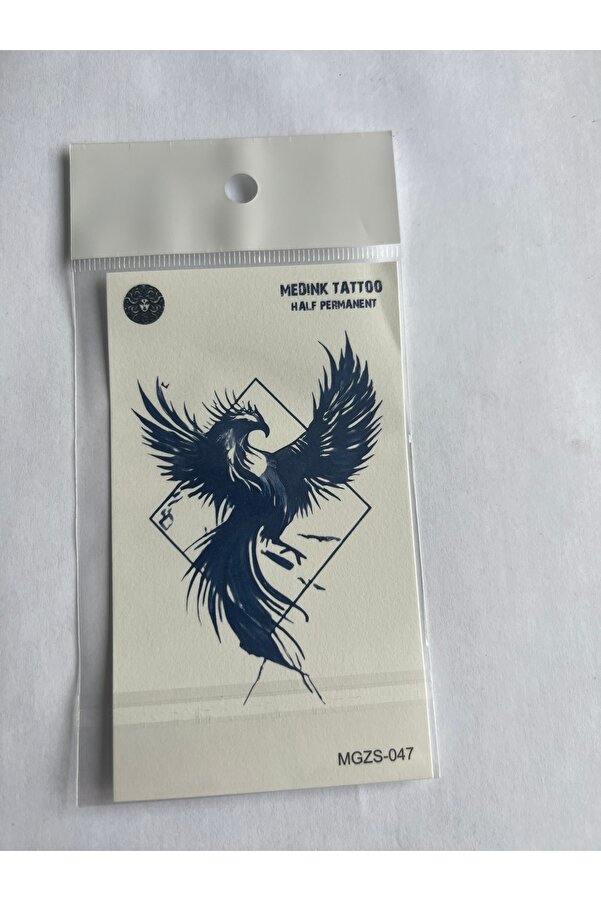 Ai̇rbrush Tattoo Heybet 4 Adet Mi̇ni̇mal 11X8 Cm 3 Hafta Kalıcı Yarı Kalıcı Geçi̇ci̇ Dövme