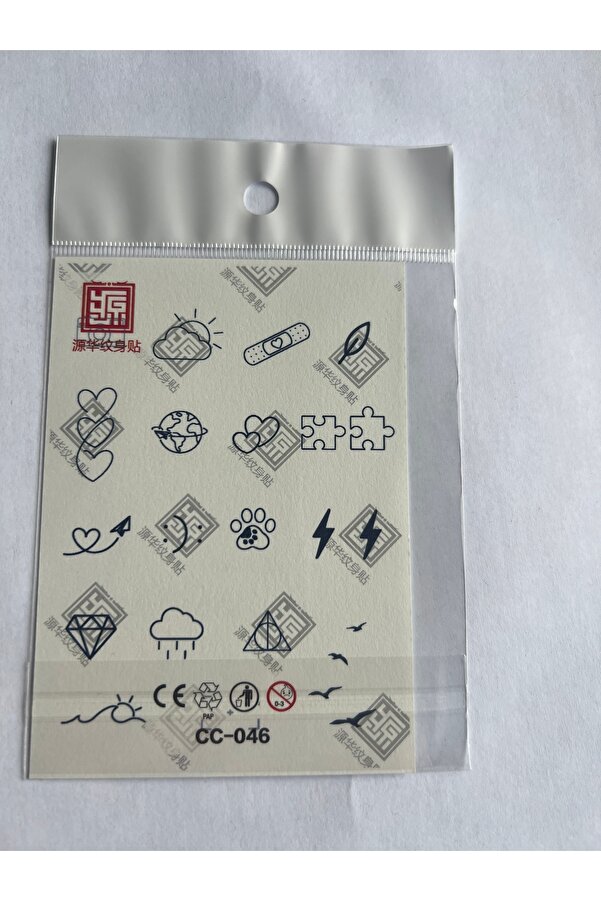Ai̇rbrush Tattoo Parmaklar 4 Adet Mi̇ni̇mal 11X8 Cm 3 Hafta Kalıcı Yarı Kalıcı Geçi̇ci̇ Dövme
