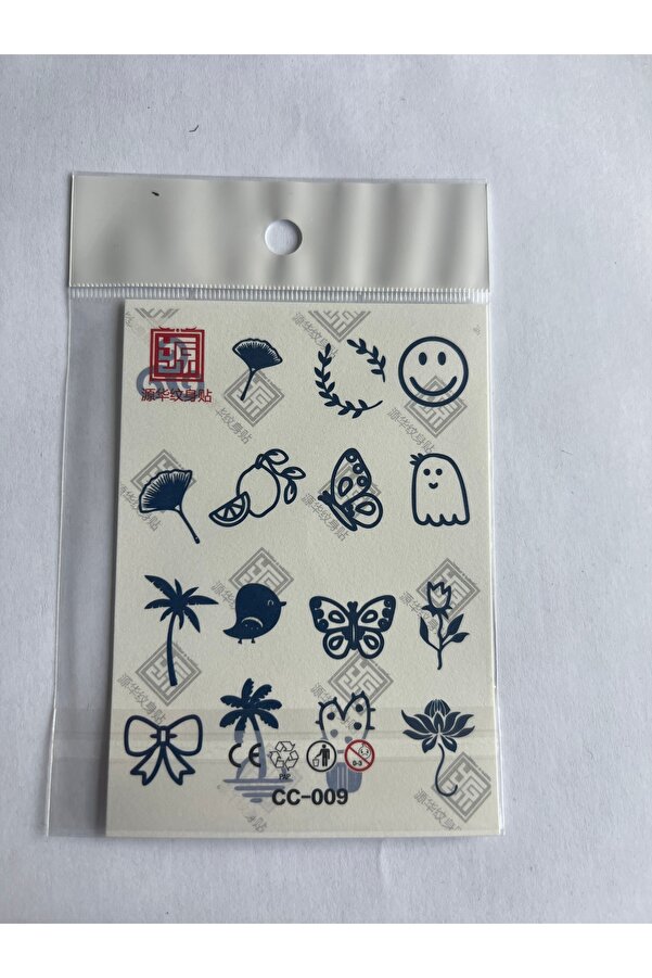 Ai̇rbrush Tattoo Parmak El 4 Adet Mi̇ni̇mal 11X8 Cm 3 Hafta Kalıcı Yarı Kalıcı Geçi̇ci̇ Dövme